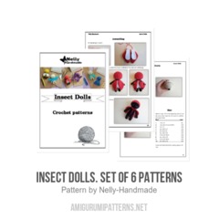 Insect Dolls. Set of 6 patterns amigurumi pattern by Nelly Handmade