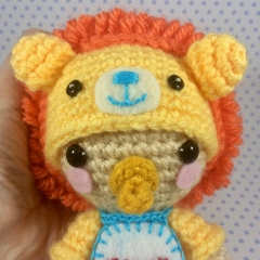 Baby in his Lion Jammies amigurumi by Sugar Pop Crochet