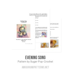 Evening Song amigurumi pattern by Sugar Pop Crochet