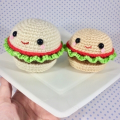 Burger w. Pompompurin Variation amigurumi pattern by Sugar Pop Crochet
