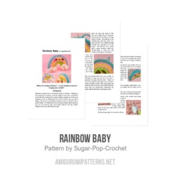 Rainbow Baby amigurumi pattern by Sugar Pop Crochet