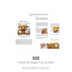 Rudi amigurumi pattern by Sugar Pop Crochet