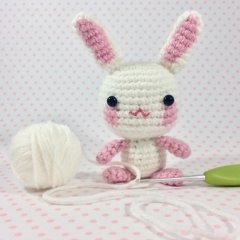Teeny Tiny Sakura Cherry Blossom Bunny amigurumi by Sugar Pop Crochet