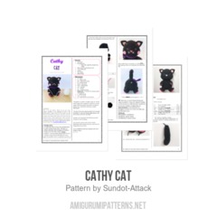 Cathy Cat amigurumi pattern by Sundot Attack