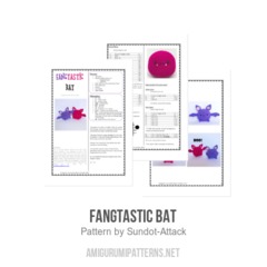 Fangtastic Bat amigurumi pattern by Sundot Attack