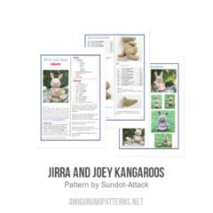 Jirra and Joey Kangaroos amigurumi pattern by Sundot Attack