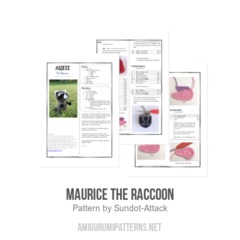 Maurice the raccoon amigurumi pattern by Sundot Attack
