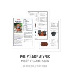 Phil Youngplatypus amigurumi pattern by Sundot Attack