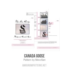 Canada Goose amigurumi pattern by MevvSan