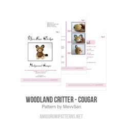 Woodland Cougar amigurumi pattern by MevvSan