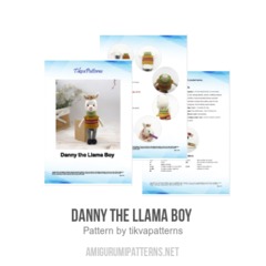 Danny the Llama Boy  amigurumi pattern by tikvapatterns