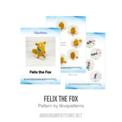 Felix the Fox amigurumi pattern by tikvapatterns