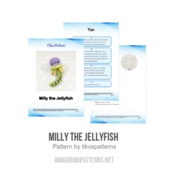 Milly the Jellyfish  amigurumi pattern by tikvapatterns