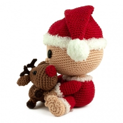 Baby Santa amigurumi by Sabrina Somers