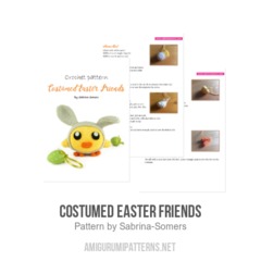 Costumed Easter Friends amigurumi pattern by Sabrina Somers