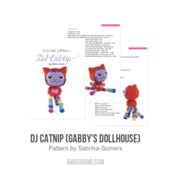 DJ Catnip (Gabby's Dollhouse) amigurumi pattern by Sabrina Somers