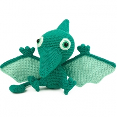 Dacey and Peter the Pterodactyl amigurumi pattern by Sabrina Somers