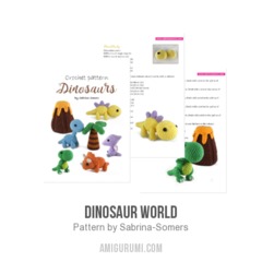 Dinosaur World amigurumi pattern by Sabrina Somers