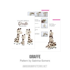 Giraffe amigurumi pattern by Sabrina Somers