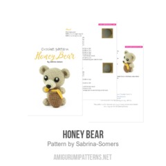 Honey Bear amigurumi pattern by Sabrina Somers