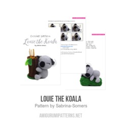 Louie the Koala amigurumi pattern by Sabrina Somers