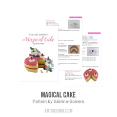 Magical Cake amigurumi pattern by Sabrina Somers