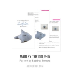 Marley the Dolphin amigurumi pattern by Sabrina Somers
