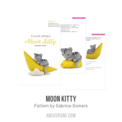 Moon Kitty amigurumi pattern by Sabrina Somers
