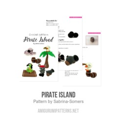 Pirate Island amigurumi pattern by Sabrina Somers