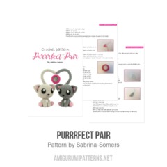 Purrrfect Pair amigurumi pattern by Sabrina Somers