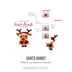Santa Randy amigurumi pattern by Sabrina Somers