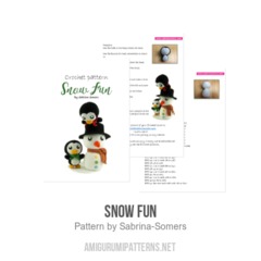 Snow Fun amigurumi pattern by Sabrina Somers