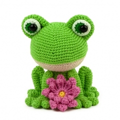 Verdi the Frog amigurumi pattern by Sabrina Somers