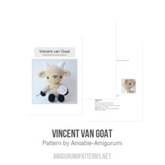 Vincent van Goat amigurumi pattern by Amiable Amigurumi