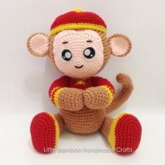 Prosperity Monkey amigurumi by Little Bamboo Handmade