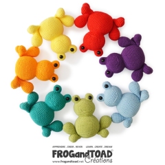 Anura the Frog & Co - Toad amigurumi pattern by FROGandTOAD Creations