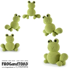 Anura the Frog & Co - Toad amigurumi by FROGandTOAD Creations