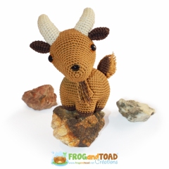 Auguste the Capricorn Goat amigurumi by FROGandTOAD Creations