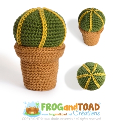 CACTUS Pot Plant Flower Collection amigurumi by FROGandTOAD Creations