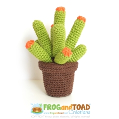 Cactus - Lemon Ball Flower Plant amigurumi pattern by FROGandTOAD Creations