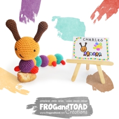 Charles the Caterpillar - Insect amigurumi pattern by FROGandTOAD Creations