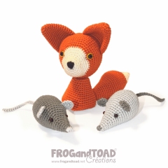 Fox & Mice - Vixen Mouse amigurumi pattern by FROGandTOAD Creations