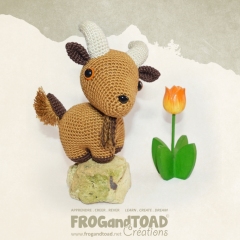 Farm Ranch - Cow Goat Pig & Flowers amigurumi by FROGandTOAD Creations