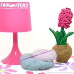 Hyacinth Flower Plant amigurumi pattern by FROGandTOAD Creations