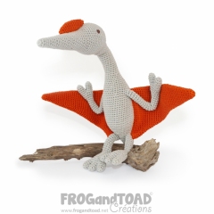 Pterodactyl Dinosaur & Dino Egg amigurumi by FROGandTOAD Creations