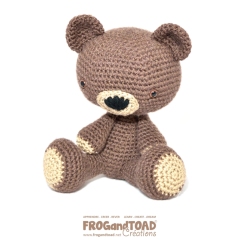 Teddy le Nounours - Cuddly Bear amigurumi by FROGandTOAD Creations