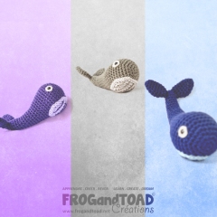 Whales - Mysticeti the Whale & Co amigurumi by FROGandTOAD Creations