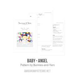 Baby - Angel amigurumi pattern by Bunnies and Yarn