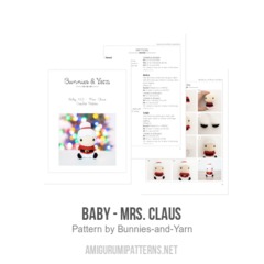 Baby - Mrs. Claus amigurumi pattern by Bunnies and Yarn