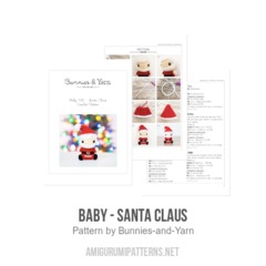 Baby - Santa Claus amigurumi pattern by Bunnies and Yarn